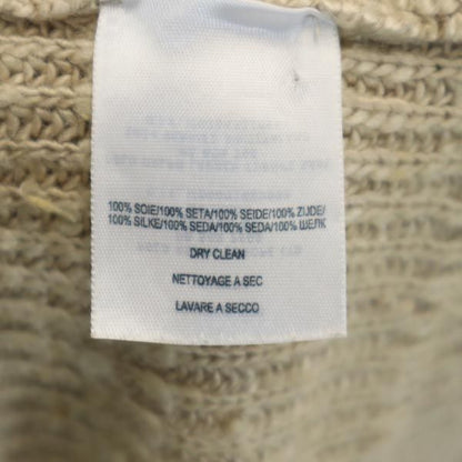 RRL 100% Silk Long Sleeve V-Neck Knit Cardigan Beige Size S