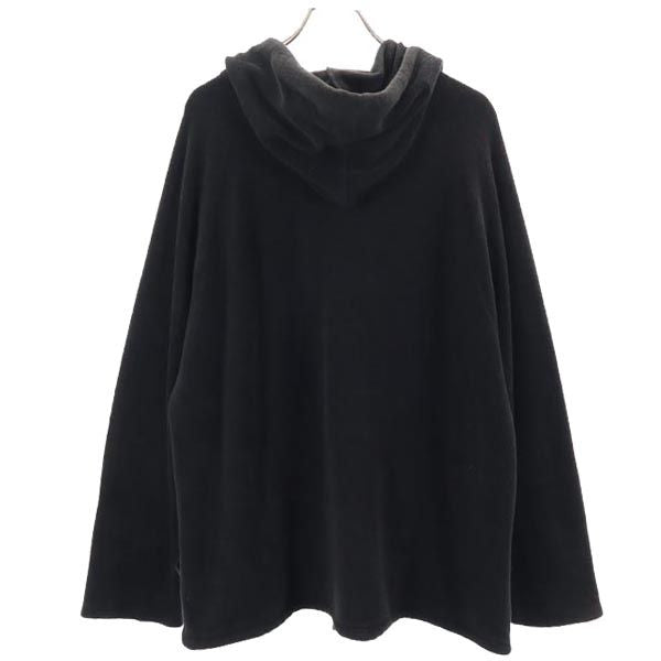 FENDI Italian Long Sleeve Fleece Hoodie Black Size 50