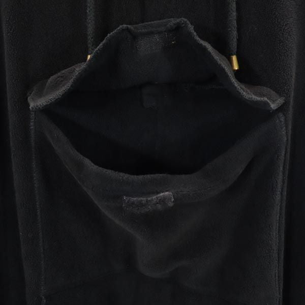 FENDI Italian Long Sleeve Fleece Hoodie Black Size 50