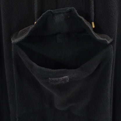 FENDI Italian Long Sleeve Fleece Hoodie Black Size 50