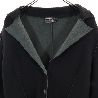 Salvatore Ferragamo Wool Blend Tailored Blazer Black Size L
