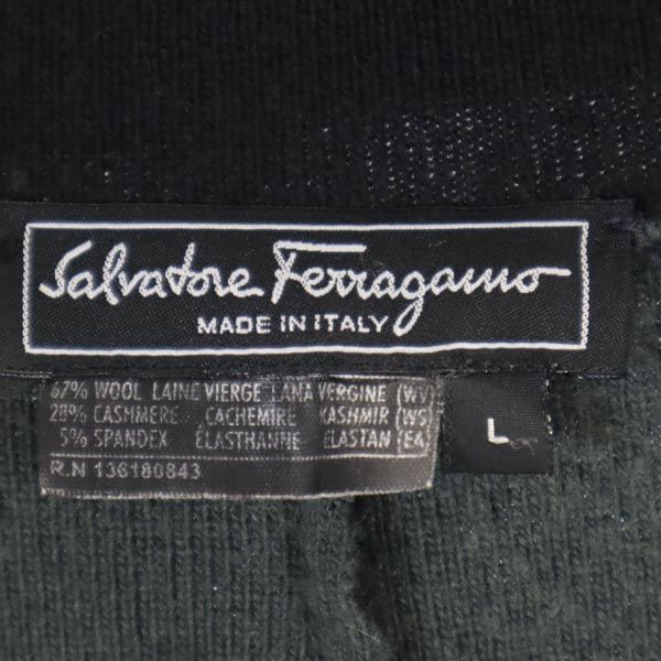 Salvatore Ferragamo Wool Blend Tailored Blazer Black Size L
