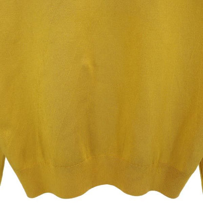 GUCCI Italian 100% Silk Turtleneck Sweater Mustard Size L