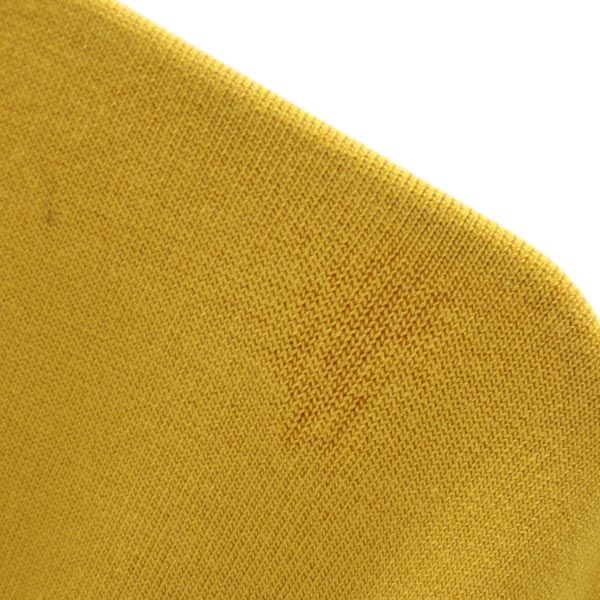 GUCCI Italian 100% Silk Turtleneck Sweater Mustard Size L