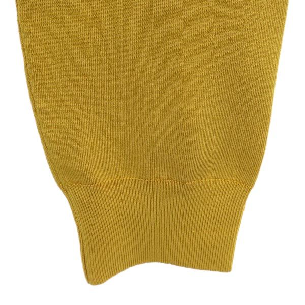 GUCCI Italian 100% Silk Turtleneck Sweater Mustard Size L