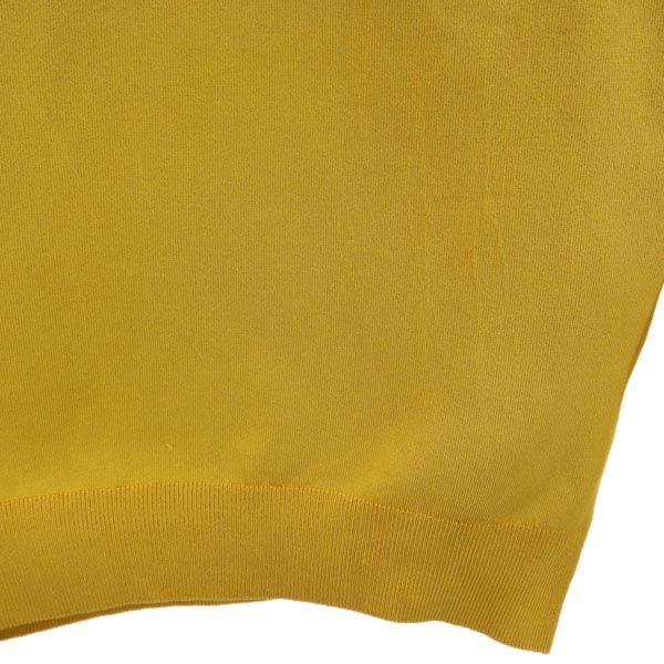 GUCCI Italian 100% Silk Turtleneck Sweater Mustard Size L