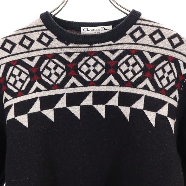 Christian Dior 90s Long Sleeve Sweater Black Size M