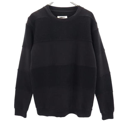 MM6 Fleece Lined Long Sleeve Sweatshirt Black Size S