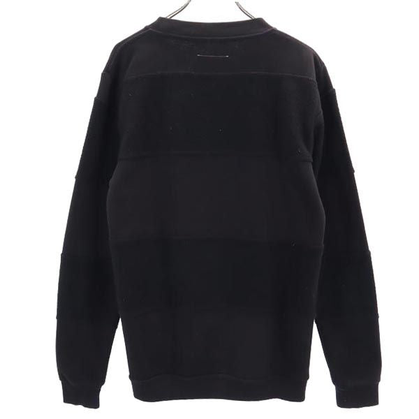 MM6 Fleece Lined Long Sleeve Sweatshirt Black Size S