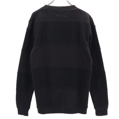 MM6 Fleece Lined Long Sleeve Sweatshirt Black Size S