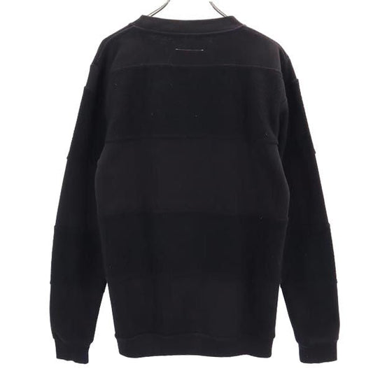 MM6 Fleece Lined Long Sleeve Sweatshirt Black Size S