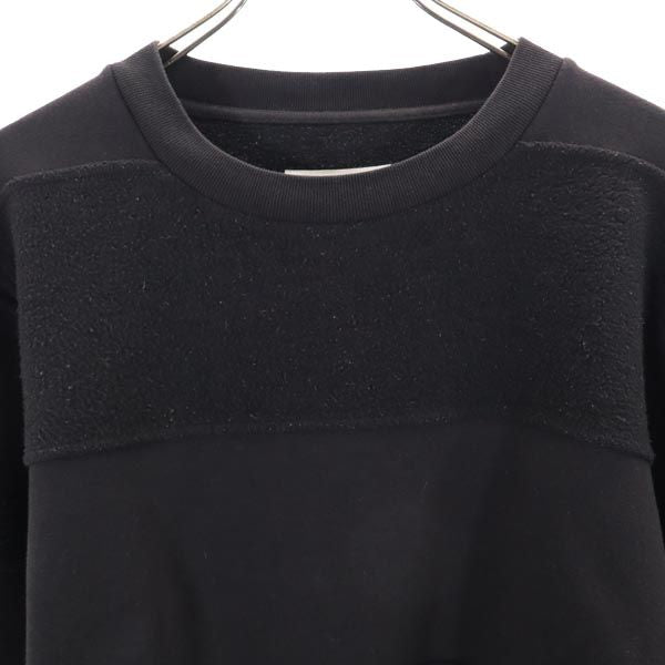 MM6 Fleece Lined Long Sleeve Sweatshirt Black Size S