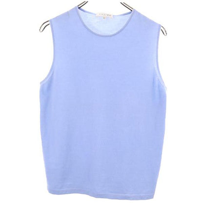 CELINE Italian Made Cashmere Blend Knit Vest Blue Size L
