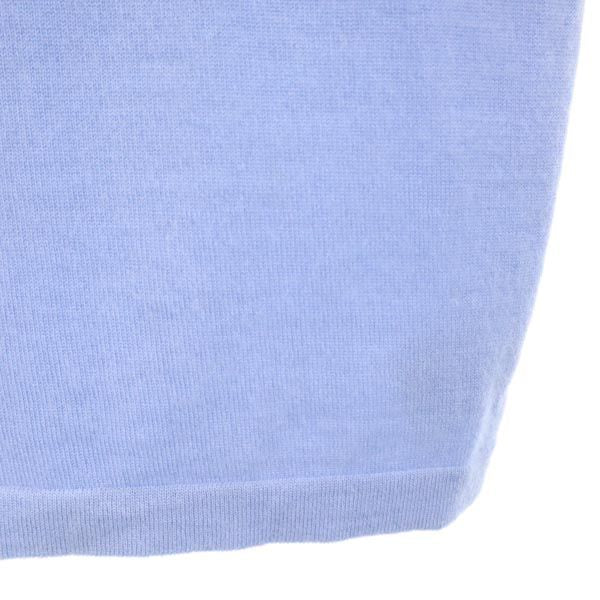 CELINE Italian Made Cashmere Blend Knit Vest Blue Size L