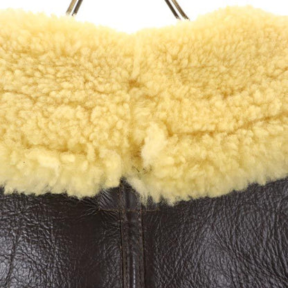 REAL McCOY B-3 Type Sheepskin Flight Jacket Brown Size 40
