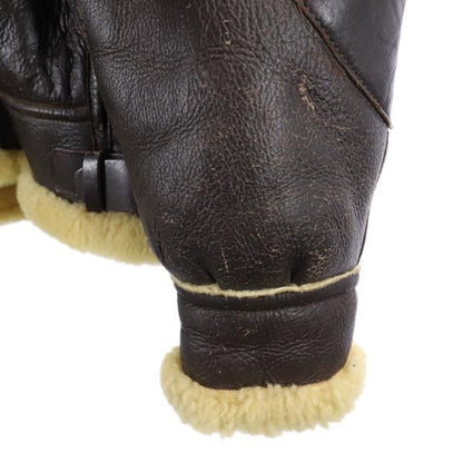 REAL McCOY B-3 Type Sheepskin Flight Jacket Brown Size 40