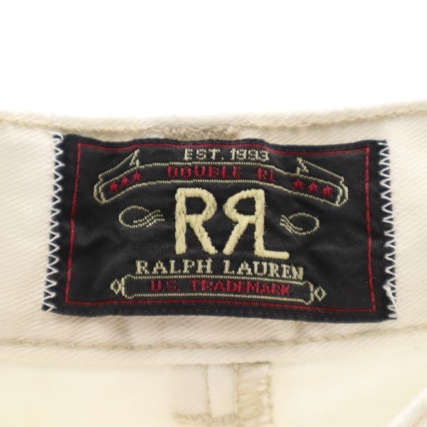 RRL 90s USA Made Button Fly Chino Shorts White Size W33