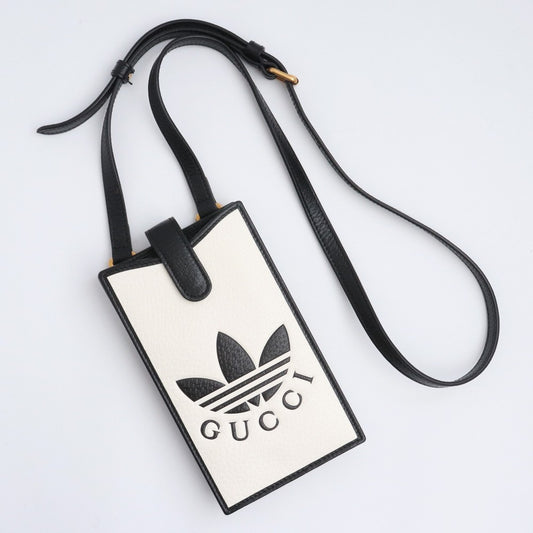 GUCCI Smartphone Shoulder Bag x ADIDAS Black Size F