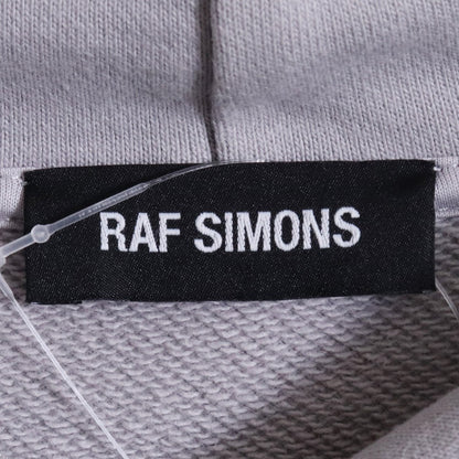 RAF SIMONS 19SS Clubber Graphic Cotton Hoodie Gray Size M