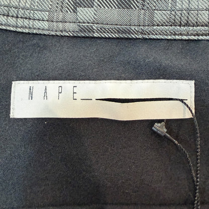 NAPE Broken Check Shirt Jacket Gray Black Size 3
