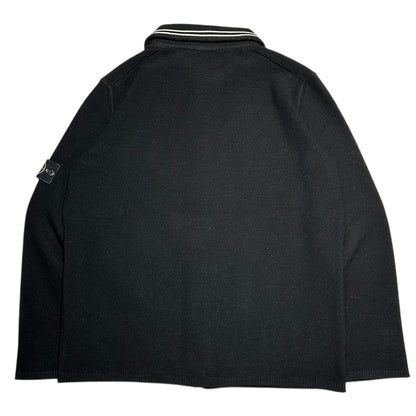 STONE ISLAND 06AW Archive Zip-Up Knit Jacket Black