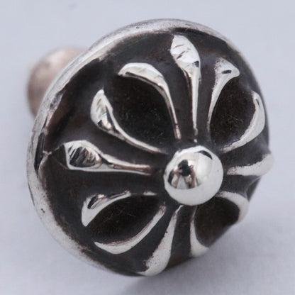 Chrome Hearts Cross Ball Stud Earring Silver Size F