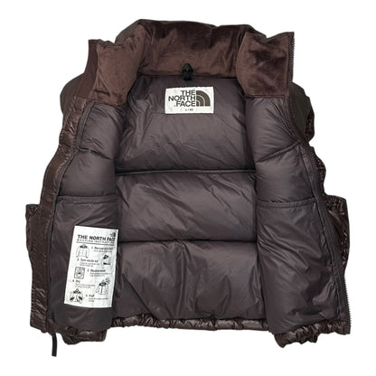 THE NORTH FACE WL Nuptse Down Vest Brown Size KIDS L