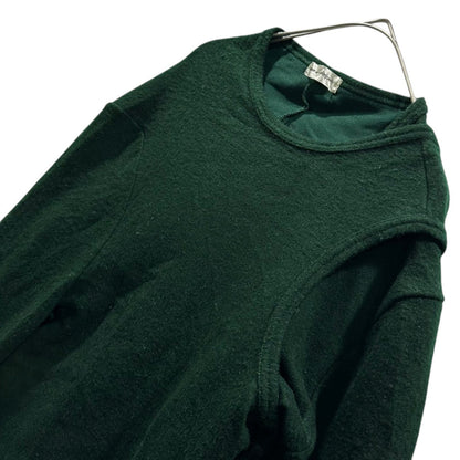 COMME des GARCONS 96AW Layered Cut-And-Sew Green Size FREE