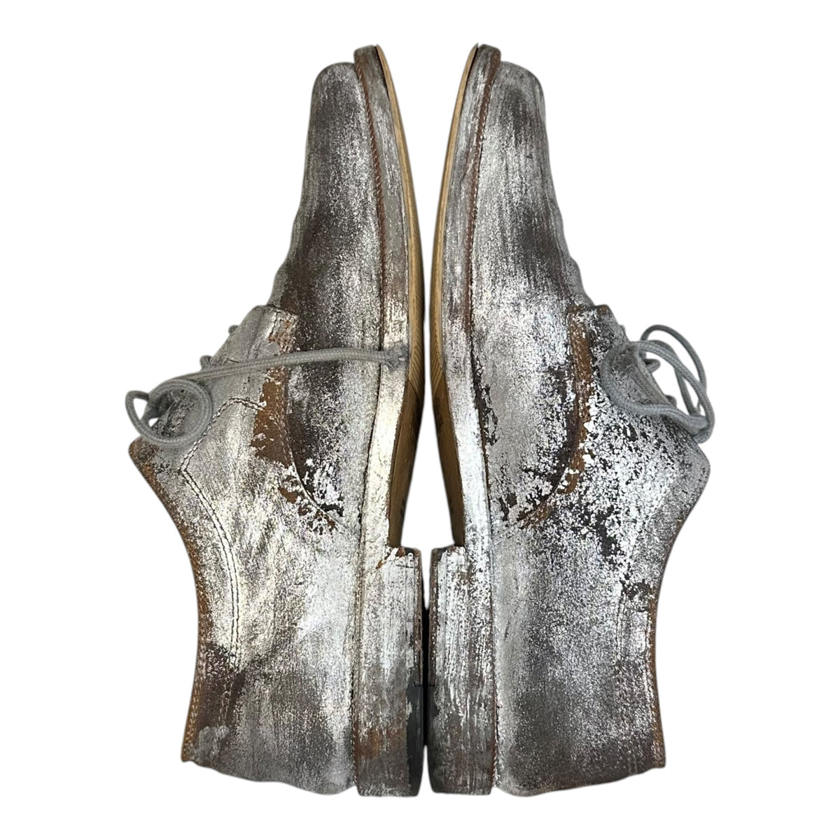 MAISON MARGIELA 20AW Tabi Bianchetto Shoes Silver Sneakers Size 36