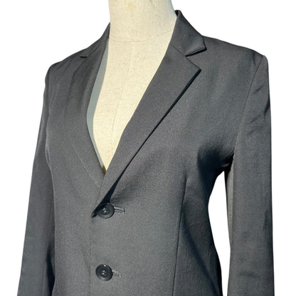 Y's Asymmetrical 3-Button Tailored Wool Jacket Size 1