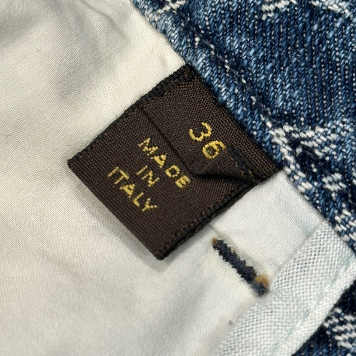 LOUIS VUITTON Monogram Denim Mermaid Skirt Size 36