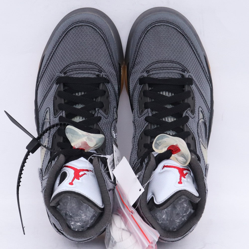 OFF-WHITE x AIR JORDAN 5 Retro SP Sneakers Black Size 25.5cm