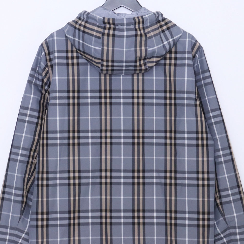 Burberry 26SS Reversible Check Hooded Jacket Gray Size XS