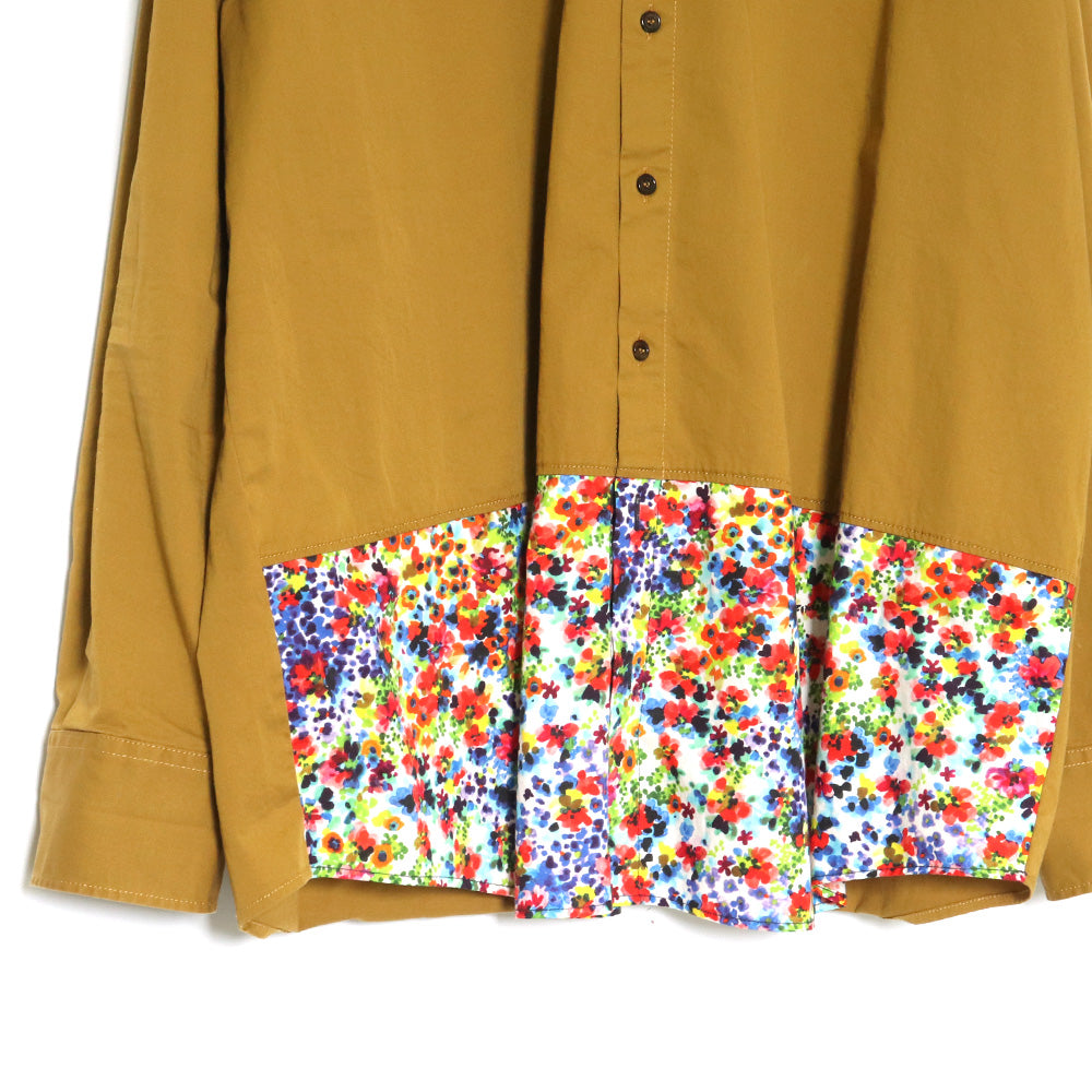 Dsquared2 DSQUARED Patchwork Floral Button-Up Yellow Size 48