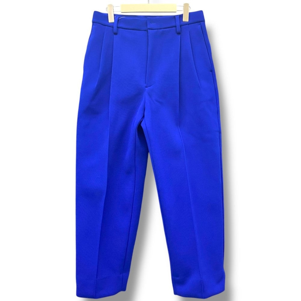 STEIN 23SS High Count Knit Pin Tuck Wide Pants Blue Size M