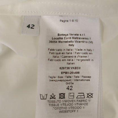 BOTTEGAVENETA Italian Long Sleeve Shirt White Size 42