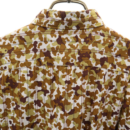 CDG HOMME PLUS 97 Camo Stripe Long Sleeve Shirt Brown