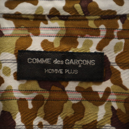 CDG HOMME PLUS 97 Camo Stripe Long Sleeve Shirt Brown