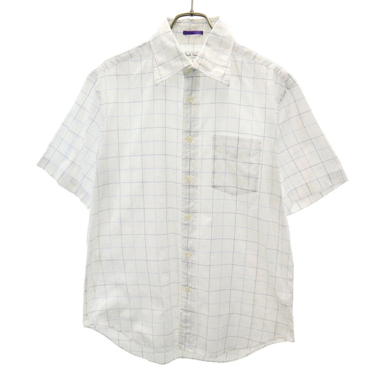 Paul Smith LONDON Japan Made Check Short Shirt White Size L