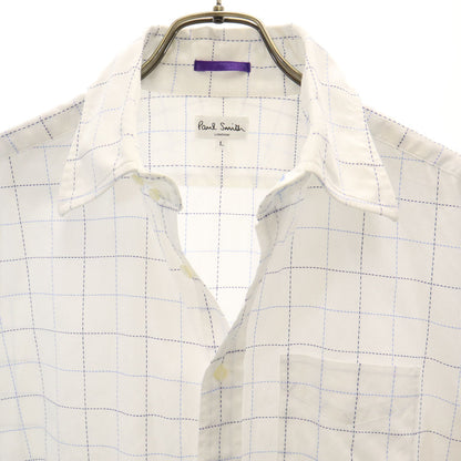 Paul Smith LONDON Japan Made Check Short Shirt White Size L