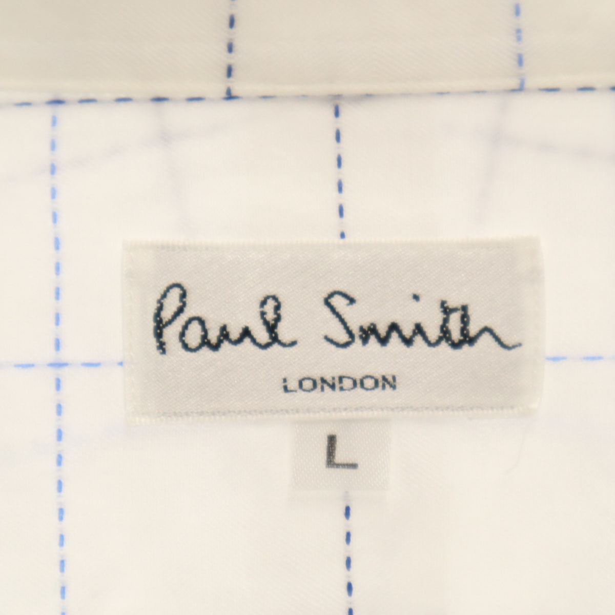 Paul Smith LONDON Japan Made Check Short Shirt White Size L