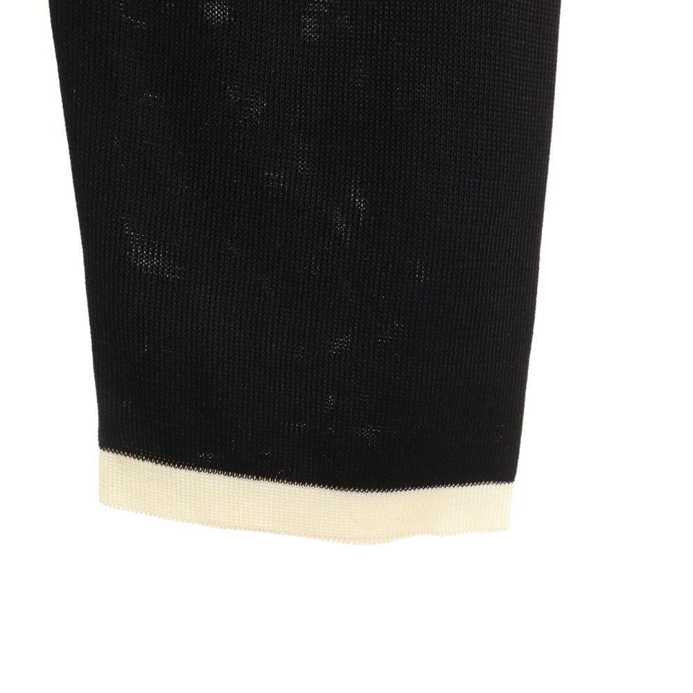 HERMES Italian Long Sleeve Top Black