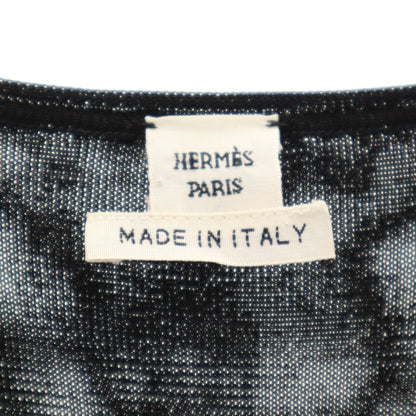 HERMES Italian Long Sleeve Top Black