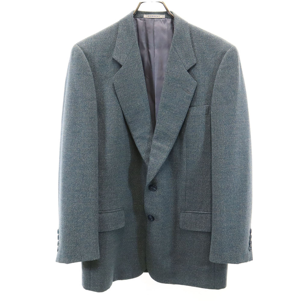 Givenchy 90s Wool Blend Blazer Light Blue Size 90-78-165