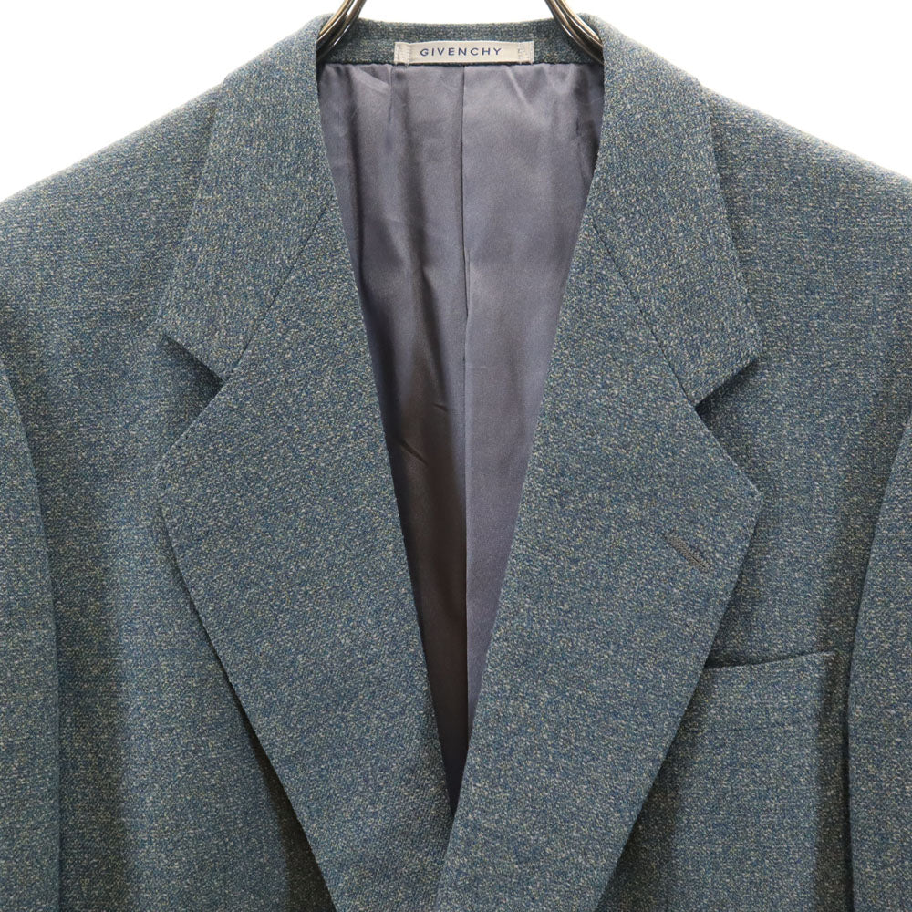 Givenchy 90s Wool Blend Blazer Light Blue Size 90-78-165