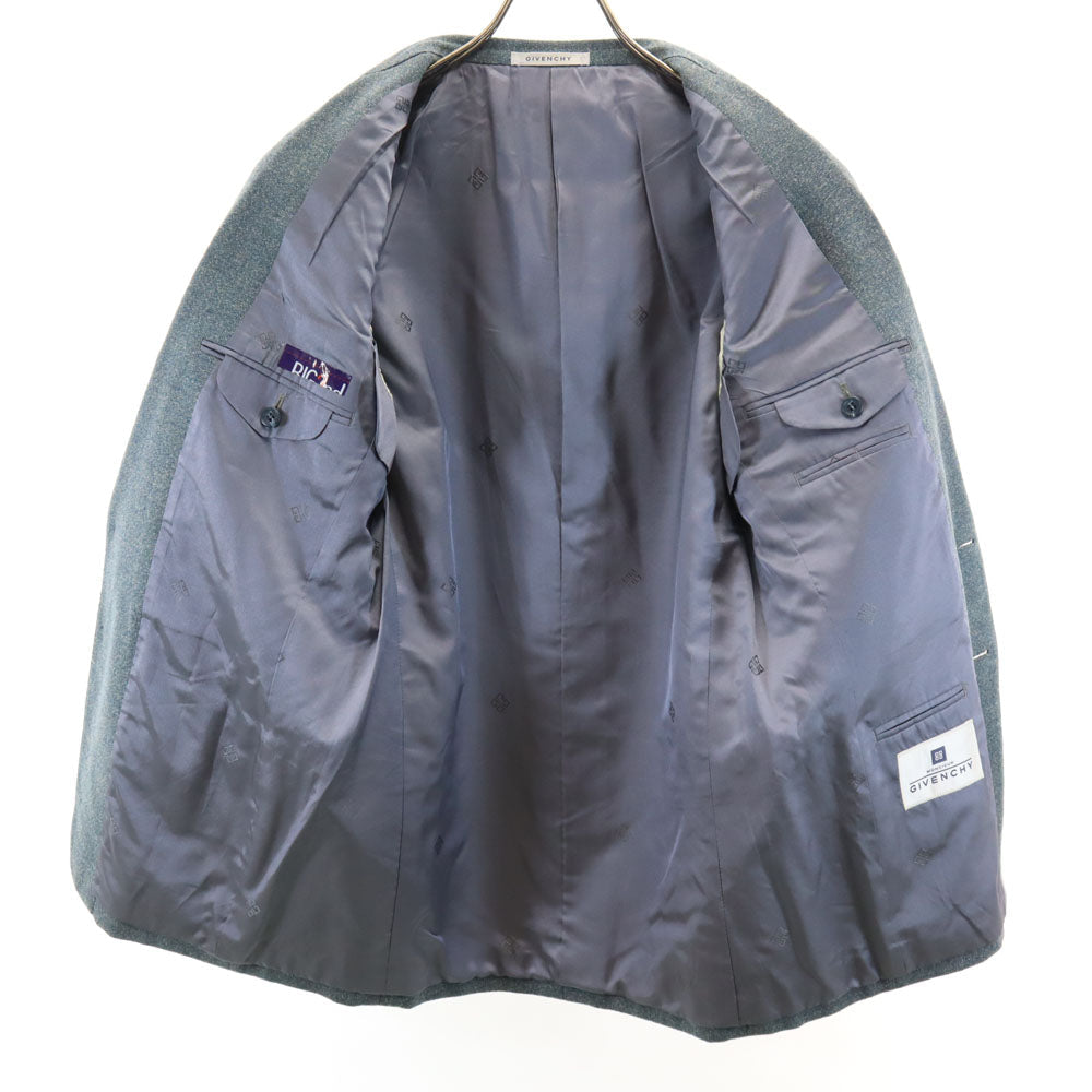 Givenchy 90s Wool Blend Blazer Light Blue Size 90-78-165