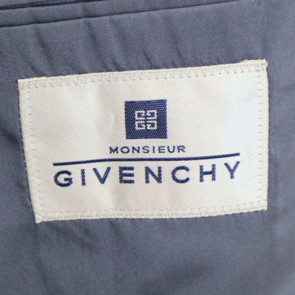 Givenchy 90s Wool Blend Blazer Light Blue Size 90-78-165