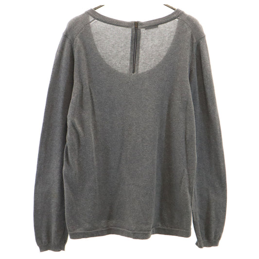 MIUMIU Italian Long Sleeve Sweater Charcoal Gray Size 42