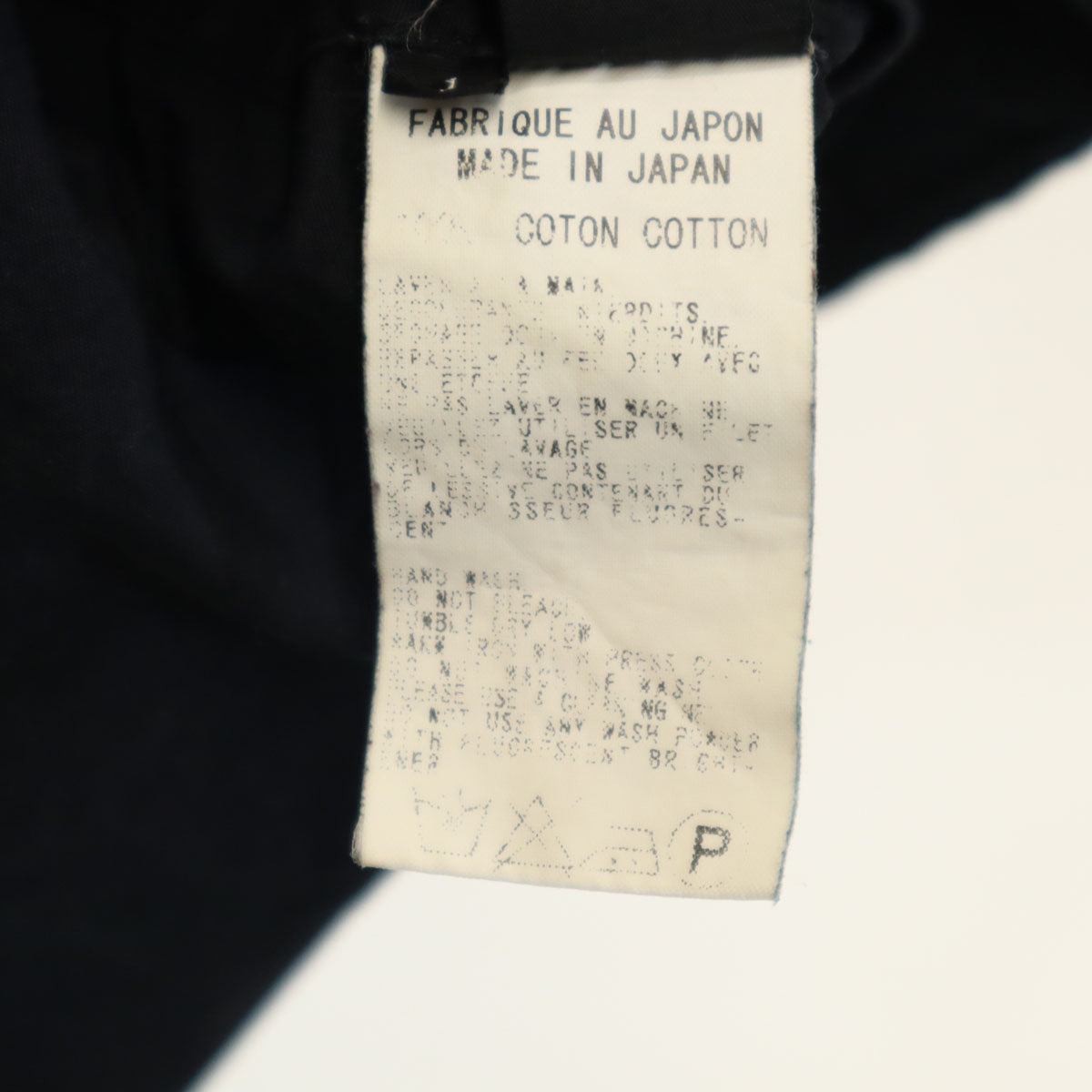Y's Asymmetric Long Sleeve Shirt Dark Navy Size 1