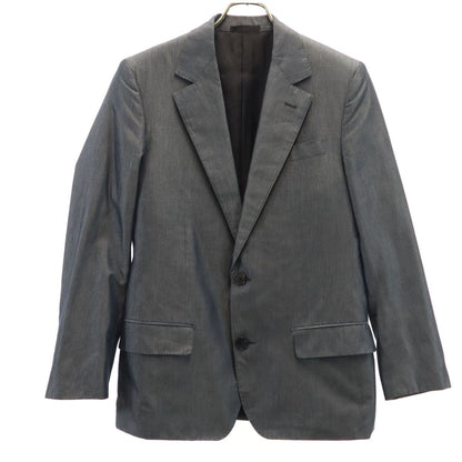 LOUIS VUITTON Herringbone Denim Blazer Gray Size 46
